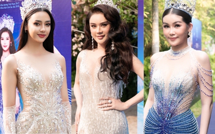 Miss Universe Thailand xinh nổi bật, Lâm Khánh Chi lạ lẫm bên dàn mỹ nhân chuyển giới đọ đường cong với trang phục cắt xẻ táo bạo