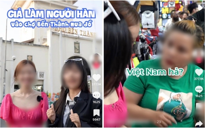 Tranh cãi TikToker đóng giả người nước ngoài mua hàng ở chợ Bến Thành: Giải trí hay đang "ra dẻ", làm phiền người khác?