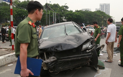 Giám đốc Công an TP.Hà Nội chỉ đạo điều tra vụ tài xế chở vợ đi khám bệnh gây tai nạn liên hoàn trên đường Võ Chí Công