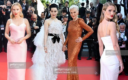 Thảm đỏ Cannes 2023 ngày 8: Phạm Băng Băng lộng lẫy nhưng lộ khuyết điểm bên mẹ tỷ phú Elon Musk, “goá phụ đen” Scarlett Johansson ôm chồng tình tứ