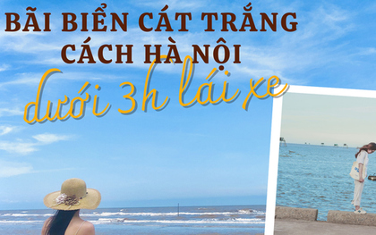 Ngoài Vịnh Hạ Long, gần Hà Nội còn có 1 bãi biển cát trắng, thời tiết lý tưởng: Chỉ lái xe chưa đầy 3 tiếng, hải sản ngon tuyệt