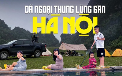 Điểm dã ngoại hoang sơ gần Hà Nội đang được nhiều gia đình tìm đến để "đổi gió" gần gũi thiên nhiên