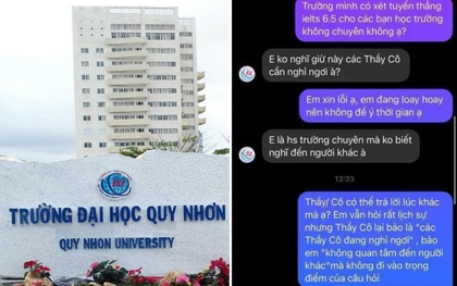 Tư vấn tuyển sinh công kích học sinh, trường Đại học Quy Nhơn công khai xin lỗi lúc nửa đêm