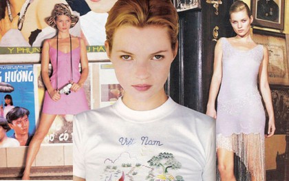 Bộ ảnh siêu mẫu Kate Moss chụp tại Việt Nam năm 1996 bỗng "nóng" trở lại
