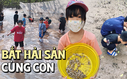 Những bãi biển có thể cào ngao, bắt hải sản thỏa thích không phải gia đình nào cũng biết