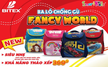 Balo chống gù BITEX: Phom chuẩn dáng xinh - Bé vui đến trường