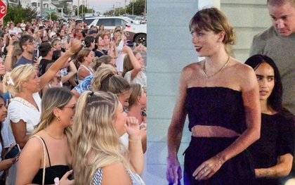 Taylor Swift đi đám cưới cùng dàn sao thôi cũng gây náo loạn: Biển fan đến xem gây tắc cả con đường, cảnh sát phải vào cuộc