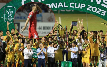 Bùi Tiến Dũng ôm đầu vì sút trượt penalty, CLB Thanh Hoá lần đầu tiên vô địch Cup quốc gia