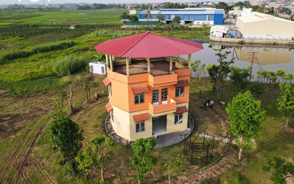 Độc lạ ngôi nhà 420 tấn quay 360 độ ở Bắc Giang