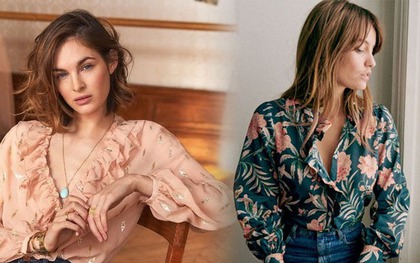 Mặc đẹp như phụ nữ Pháp với áo blouse họa tiết hoa nhỏ xinh