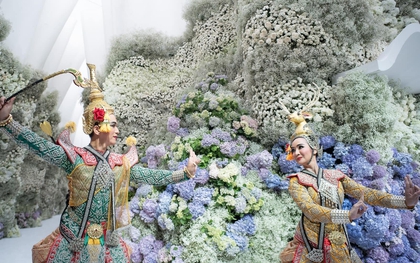 Choáng ngợp trước đám tang xa xỉ của tài phiệt siêu giàu Thái Lan: Phủ kín hoa tươi như "khu vườn thiên đàng"