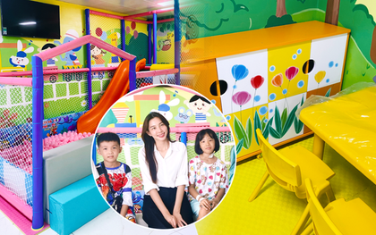 Cận cảnh khu vui chơi do Hoa hậu Thùy Tiên trao tặng các em bé ở BV Nhi Đồng 1