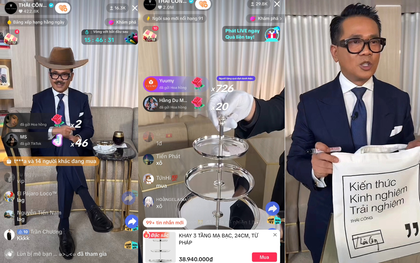 Phiên livestream đầu tiên của NTK triệu đô Thái Công: Lượt người xem cực khủng, phút cuối tung sản phẩm chỉ 99 nghìn đồng, ai cũng mua được!