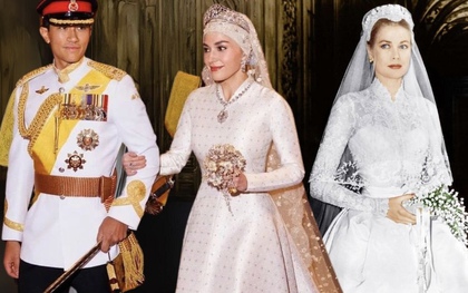 Váy cưới các nàng dâu "thường dân" nổi tiếng: 2 công nương nước Anh khác biệt lớn, vợ hoàng tử Brunei thì sao?