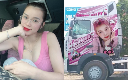 Gặp Ngô Hạnh - mỹ nữ lái xe tải 30 tấn ở Thái Nguyên, phủ hồng xe bằng hình Hello Kitty: Cuộc sống ra sao sau khi nổi tiếng?