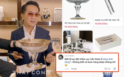 Shop bát đĩa nhà giàu của Thái Công rần rần trên TikTok: Người định "bom" hàng, kẻ chờ sale để săn deal 1k