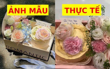 Đặt bánh và hoa tặng mẹ dịp 20/10, cô gái "tức phát khóc" khi sản phẩm khác xa ảnh mẫu