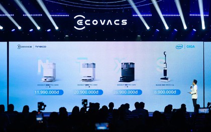 Ecovacs ra mắt nhiều dòng robot hút bụi thế hệ mới tại Việt Nam