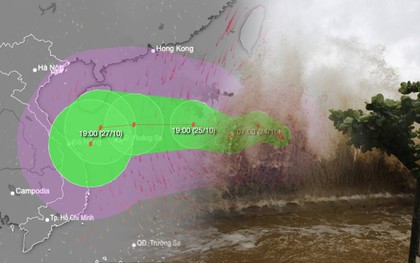 Bão Trà Mi đã mạnh lên cấp 10, giật cấp 12: Sắp vào biển Đông, đổi hướng liên tục