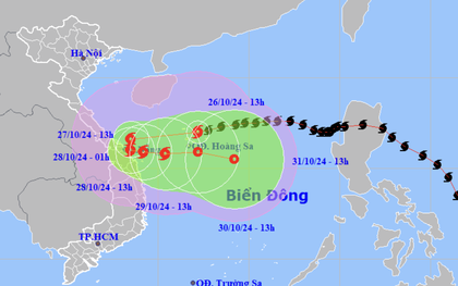 Tin bão mới nhất: Bão số 6 Trà Mi giật cấp 15 tiếp diễn đường đi lạ thường, miền Trung mưa to "sầm sập" từ chiều tối nay