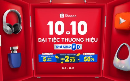 4 điều hấp dẫn không thể bỏ lỡ tại Shopee “10.10 Đại Tiệc Thương Hiệu”