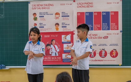 Tiệm Tạp Hóa Ngược Xuôi mở lớp học Sạch khuẩn - Khỏe xinh ở trường Tiểu học Xuân Vân