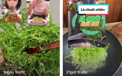 "Kiếp nạn" của lá chuối đã đến: MXH rần rần trước trend lá chuối chiên Thái Lan, hương vị thế nào?