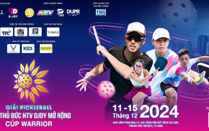 Giải pickleball PWR Thủ Đức HTV DJOY mở rộng - Cúp WARRIOR chính thức diễn ra vào tháng 12