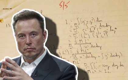 Bản viết tay bài tập về nhà thời đại học của tỷ phú Elon Musk bị đào lại