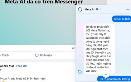 AI Meta tiếng Việt bất ngờ tích hợp vào ứng dụng Messenger