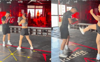 8 tháng sau sinh mổ, diễn viên VTV tập boxing xen kẽ gym, vẫn nuôi con bằng sữa mẹ: Muốn đẹp không dễ!