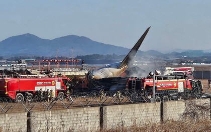 Yonhap: Gần như toàn bộ 181 người trong tai nạn máy bay tại Hàn Quốc được cho là đã thiệt mạng