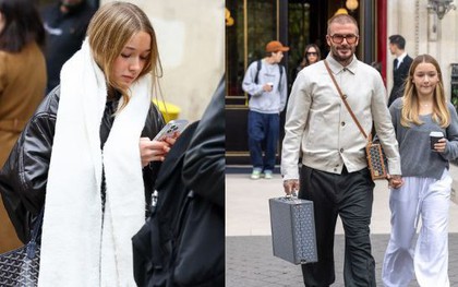 Tiểu thư Harper nhà Beckham đeo một trong những chiếc túi xách độc nhất thế giới, xinh đẹp dạo phố gây chú ý