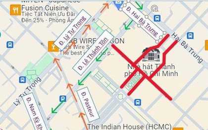 Cấm xe các đoạn đường quanh Nhà hát TPHCM vào tối mùng 5 Tết
