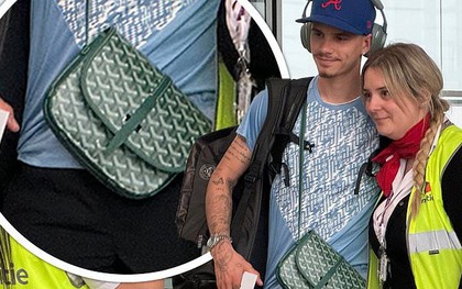 Quý tử nhà Beckham đeo túi trăm triệu đi du đấu, xuất hiện cực "chill" tại sân bay