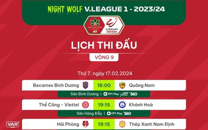 Lịch thi đấu và trực tiếp V.League hôm nay 17/2: Tâm điểm ở Lạch Tray