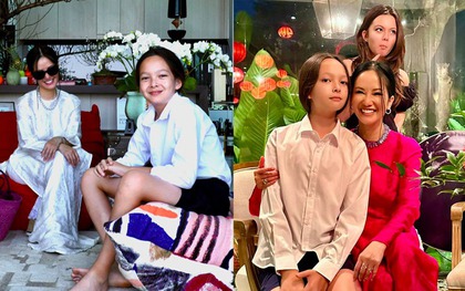 2 nhóc tỳ nhà Hồng Nhung "lột xác" ở tuổi 12: Con gái là "bản sao" của mẹ, con trai nuôi tóc dài lãng tử