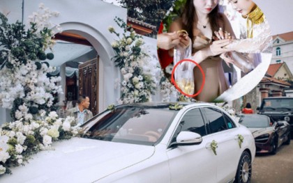 Đám cưới hot ở Diễn Châu Nghệ An: Dàn siêu xe trăm tỷ, vàng đựng trong túi bóng, thân thế cô dâu chú rể mới "đáng nể"
