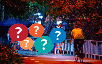 Hình ảnh "lạ" trên tuyến đường dành riêng cho xe đạp ở Hà Nội