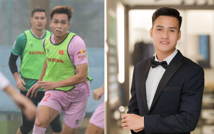 Cầu thủ đẹp trai nhất nhì đội tuyển Việt Nam xuất hiện với chiếc môi băng kín khiến fan thương xót