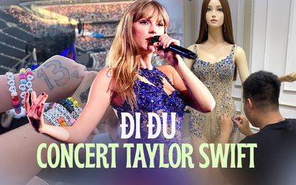 "Phú ông" chi gần 100 triệu đi đu concert Taylor Swift: Đặt thiết kế trang phục riêng, book khách sạn hẳn 7 đêm