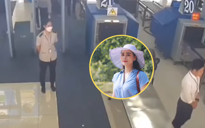 Nữ nhân viên an ninh ở sân bay Nội Bài được nhiều người tìm kiếm sau tình huống hy hữu
