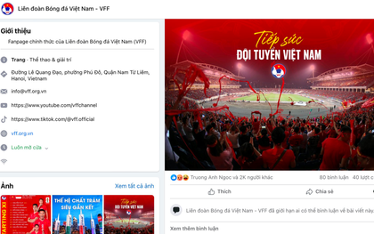 Việt Nam thua đậm Indonesia, Fanpage VFF ngay lập tức khoá bình luận!