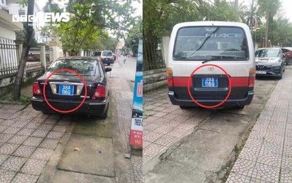 Tạm giữ hai ô tô chung biển số xanh ở Hà Tĩnh