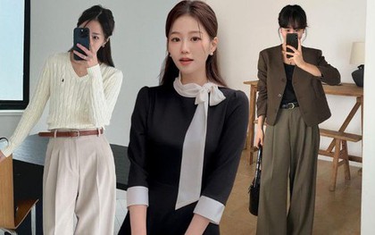 10 set đồ công sở màu trung tính giúp các nàng mặc đẹp trong nháy mắt