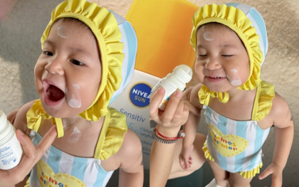 Cháu gái tập đoàn may mặc Pam Yêu Ơi dùng kem chống nắng: Mê cách "cô ấy" bảo vệ da khi mới chỉ 2 tuổi