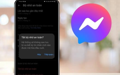 Cách tắt bộ nhớ an toàn trên Messenger