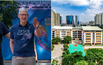 Ngôi trường vừa được Tim Cook ghé thăm: Học sinh đoạt gần 20.000 giải thưởng, cơ sở vật chất "đỉnh" khỏi nói