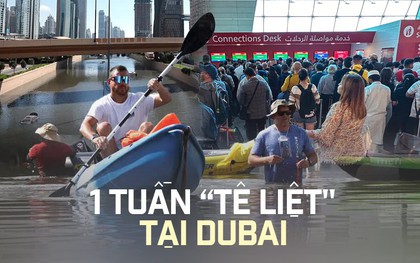 Dubai sau 1 tuần "tê liệt" vì nước lũ: Khi thảm họa thiên nhiên kinh khủng nhất trong 75 năm tàn phá thành phố xa hoa