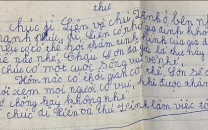 Bức thư gửi dì mới lấy chồng của học sinh ở Hà Nội được khen ngợi nhưng đoạn thứ 2 khiến ai đã lập gia đình đều "toát mồ hôi"